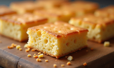 Base de biscuit croustillant pour gâteau en gros plan