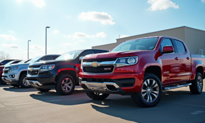 Vitrine de pickups d occasion propres et brillants en concession