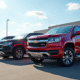 Vitrine de pickups d occasion propres et brillants en concession